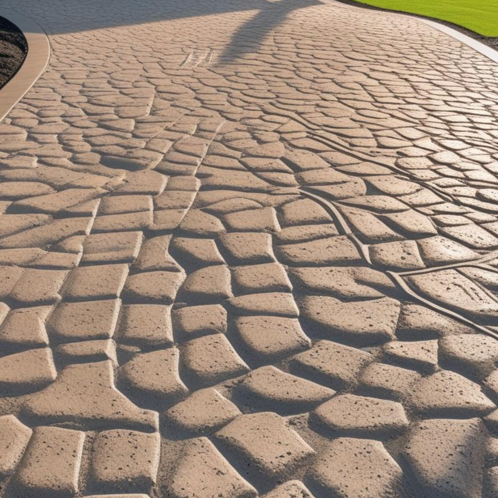 Imprinted Concrete Driveway Services by Rhyl driveway company